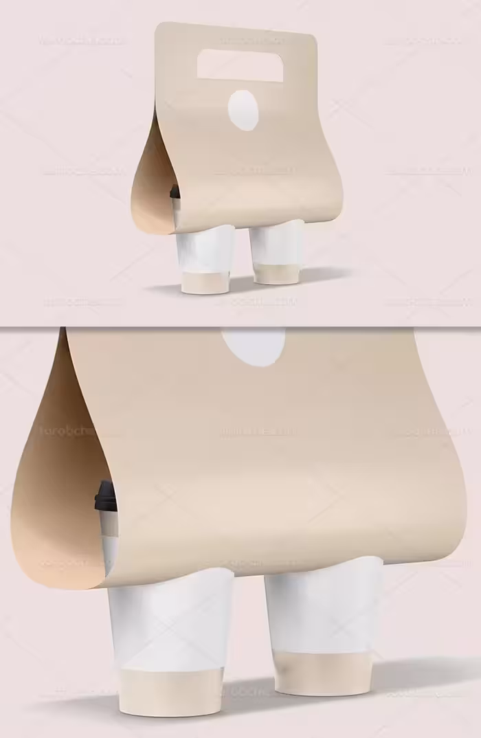 موکاپ بسته بندی قهوه | گرافیک با طعم تربچه