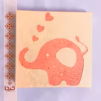 آینه جیبی فیل عاشق اکسسوری دخترانه با هنر قطاعی