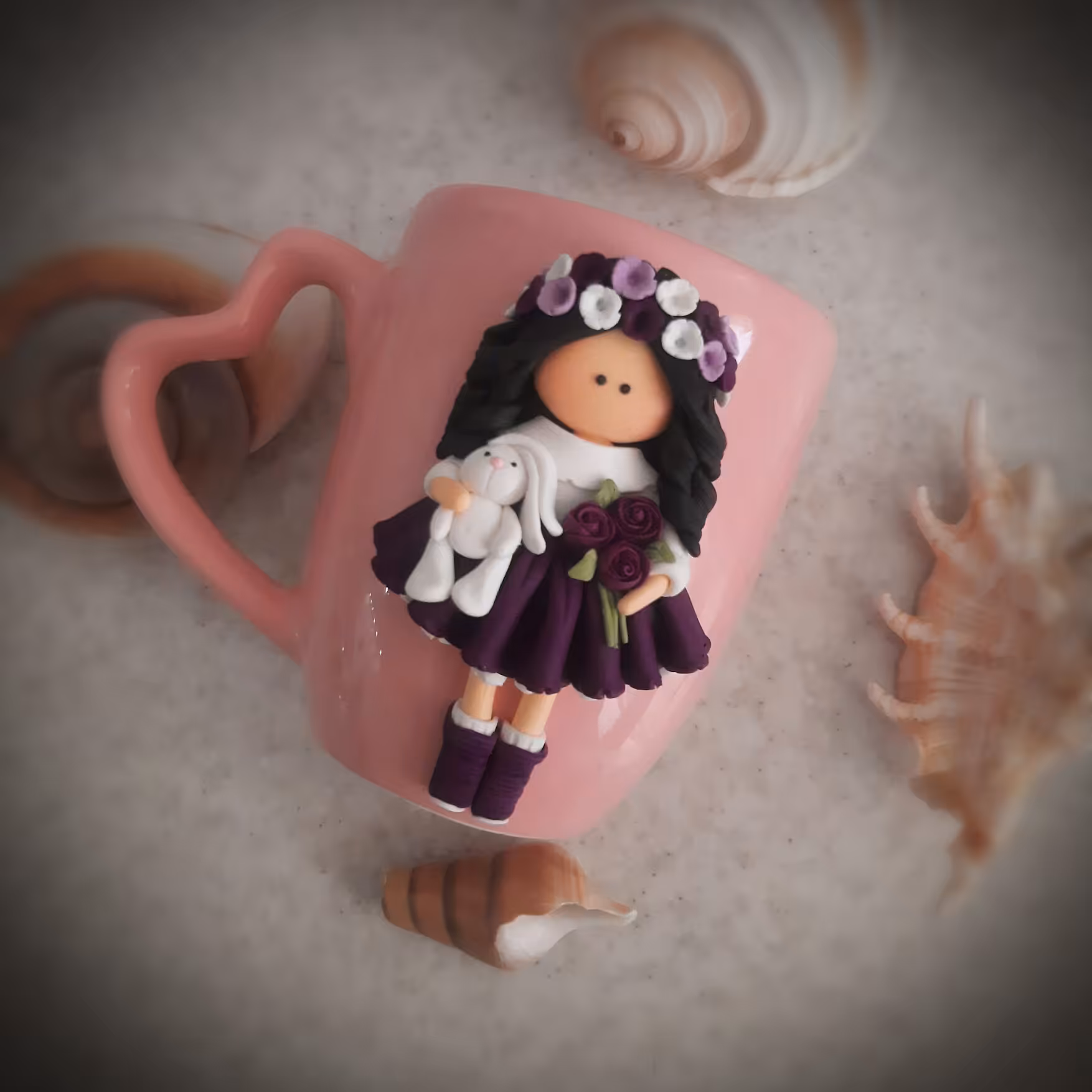 ماگ عروسکی ماگ فانتزی ماگ خمیری