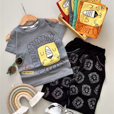 تیشرت و شلوارک شیر مهربون