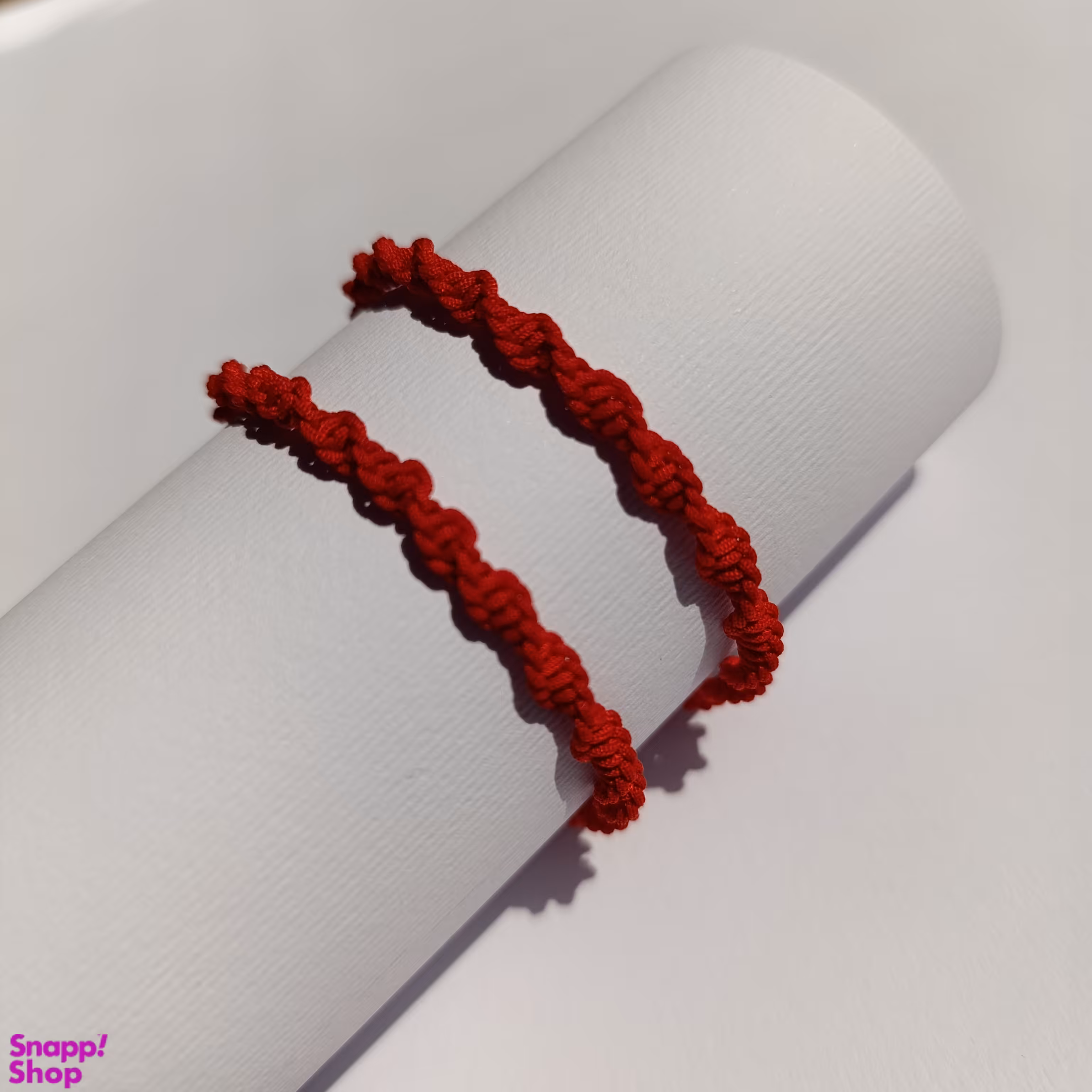 دستبند زنانه مردانه نخ سرنوشت مدل بافت پیچ