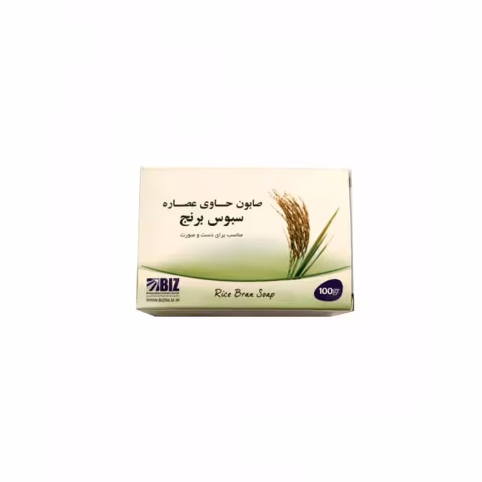 صابون دست و صورت سبوس برنج بیز حجم 100 گرم