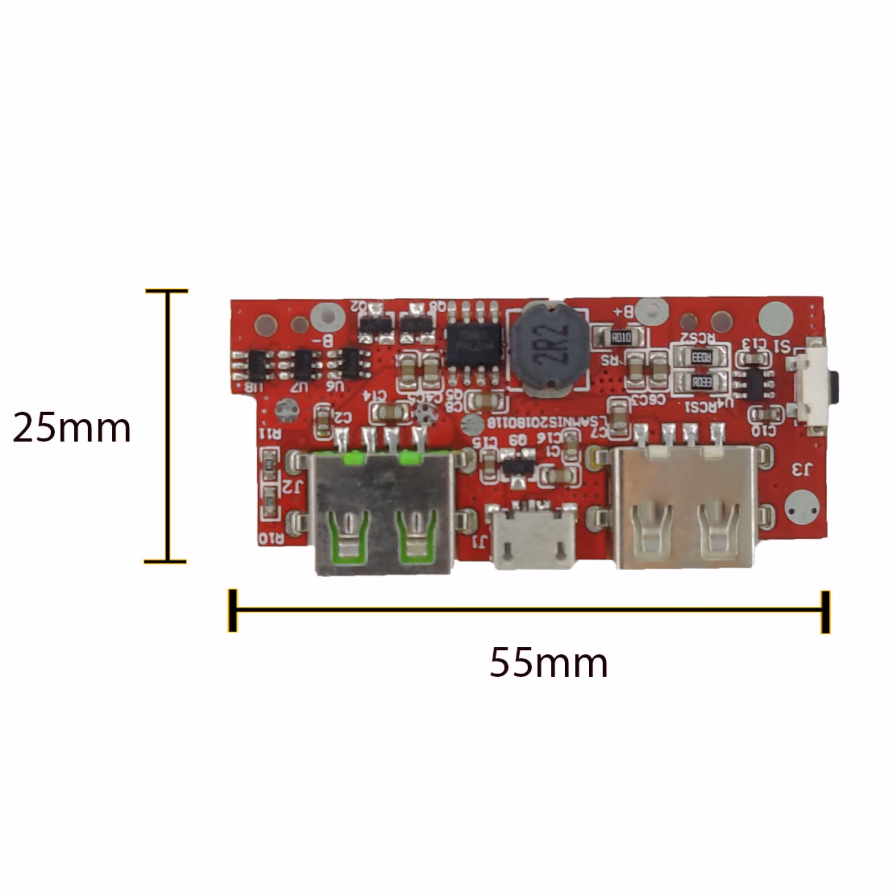 ماژول پاور بانک 10000 دو خروجی USB
