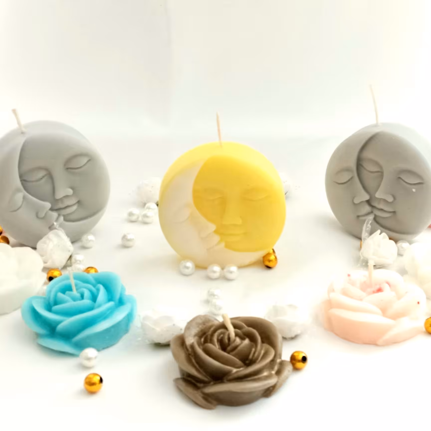 شمع مدل ماه و خورشید