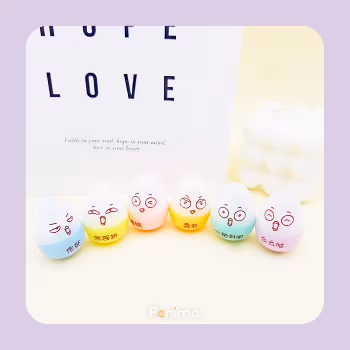 لوازم تحریر فانتزی مینی هایلایتر فانتزی طرح تخم مرغ