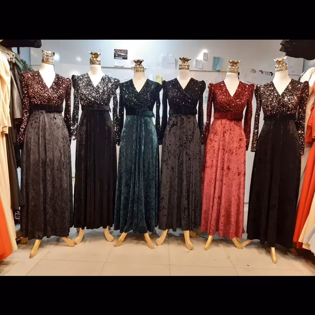 لباس مجلسی مخمل جیران ارسال رایگان لباس مجلسی پوشیده لباس مجلسی بلند لباس مجلسی آستین دار