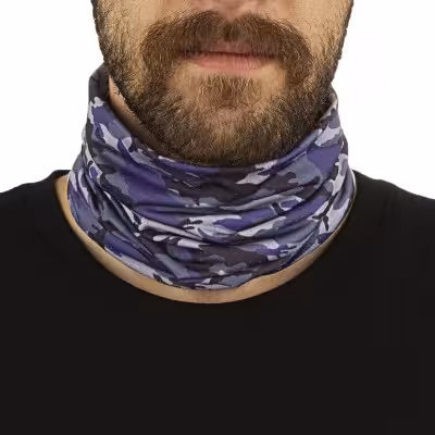 دستمال سر و گردن کوهنوردی اسکارف تابستانی طرحدار سوزنی ( طوسی/بنفش )