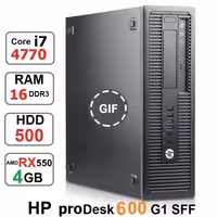 مینی کیس HP ProDesk 600 G1 Core i7 4770 رم 16 گرافیک RX-550