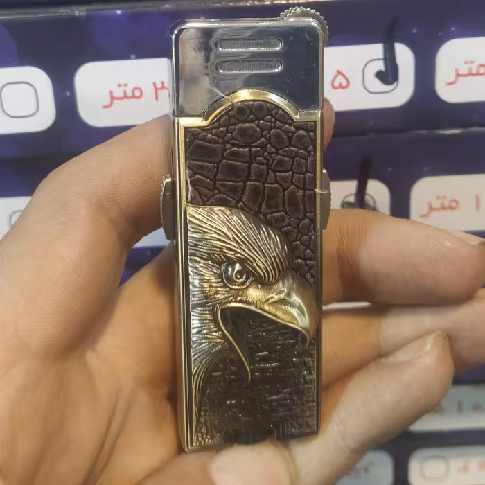 فندک فانتزی طرح عقاب کوره ی چراغ دار