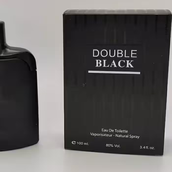ادکلن Double black بلک ترک مردانه خنک و تلخ 100میل گروه شرقی سرخس گونها اماراتی