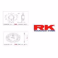زنجیر موتورسیکلت مجموعه دندان 42T 16T HONDA CBR 1000 RR 08 16 RK