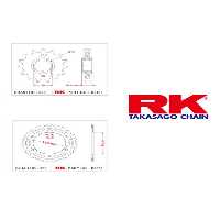 زنجیر موتورسیکلت مجموعه دندان 42T 16T HONDA CBR 1000 RR 08 16 RK