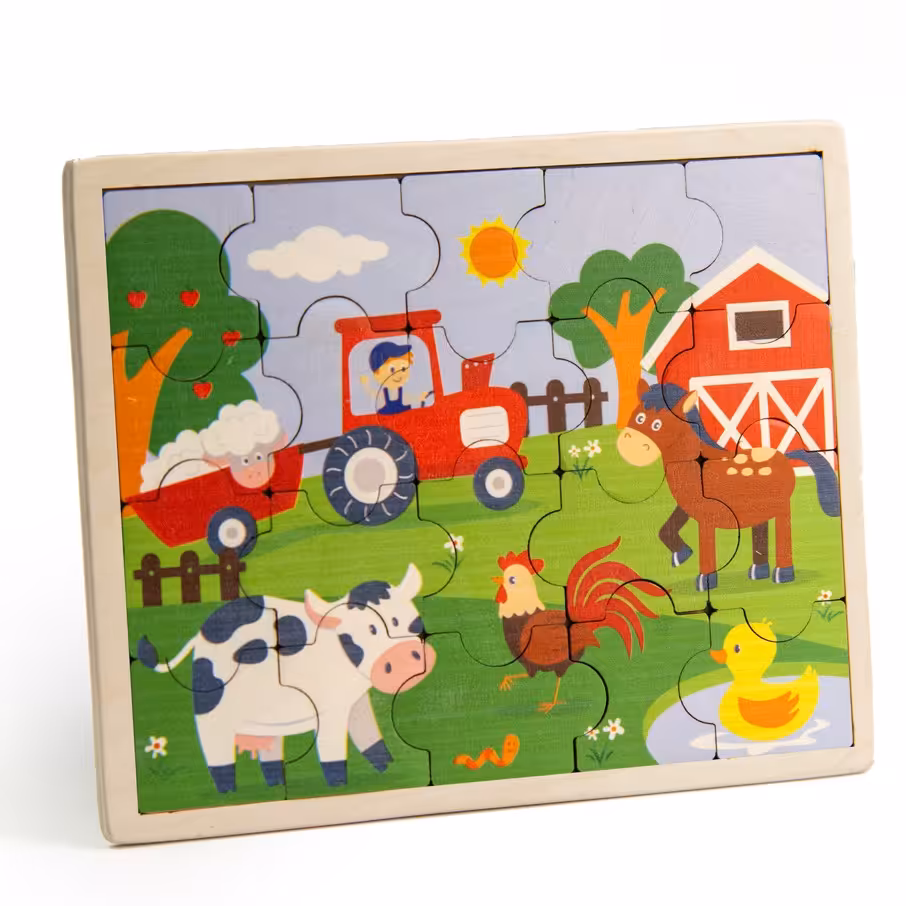 پازل چوبی جورچین طرح مزرعه