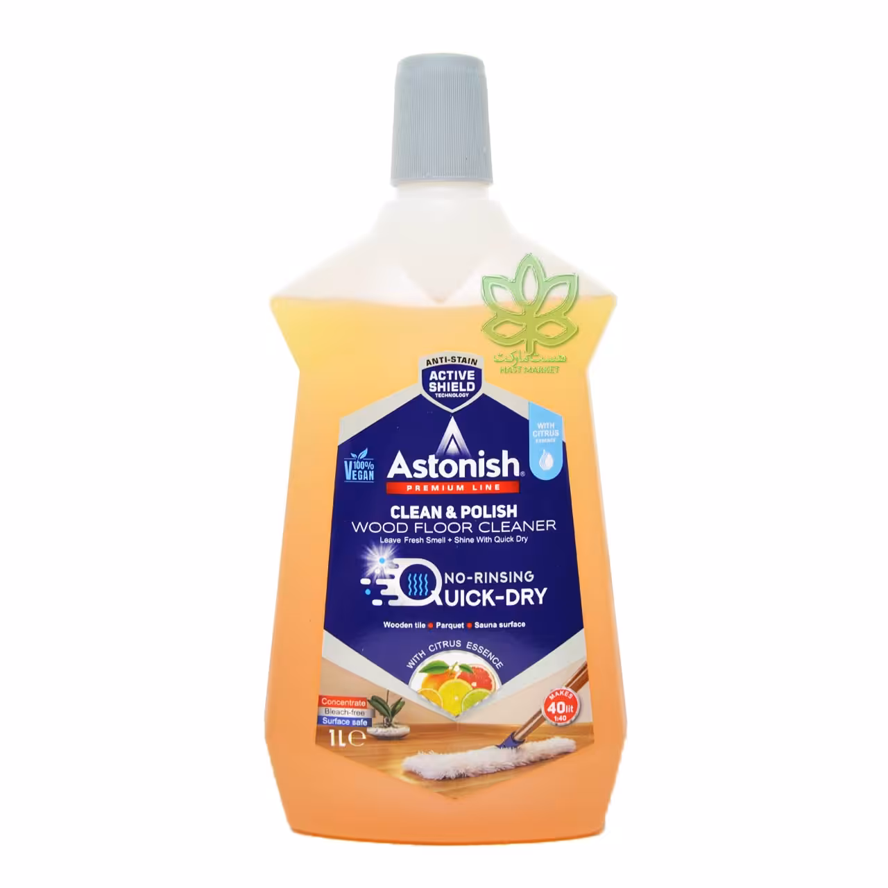 مایع پاک کننده سطوح چوبی رایحه مرکبات 1 لیتر استونیش - astonish