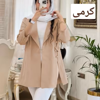 مانتو کتی زنانه کرپ مازراتی مدل هما
