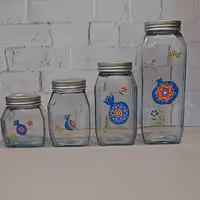 شیشه حبوبات سه تایی