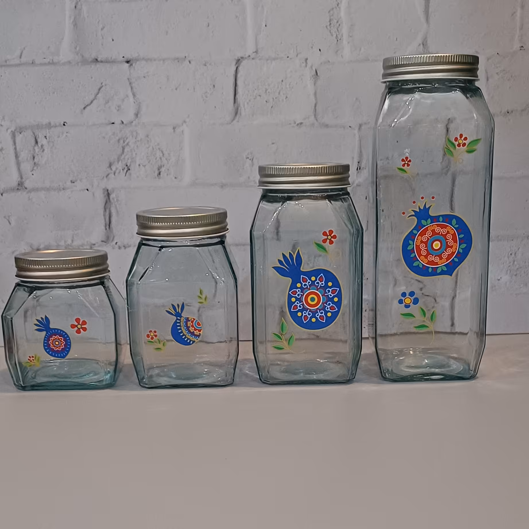 شیشه حبوبات سه تایی