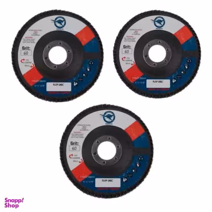 سنباده فلاپ دیسک مرکو مدل Z80 بسته 3 عددی