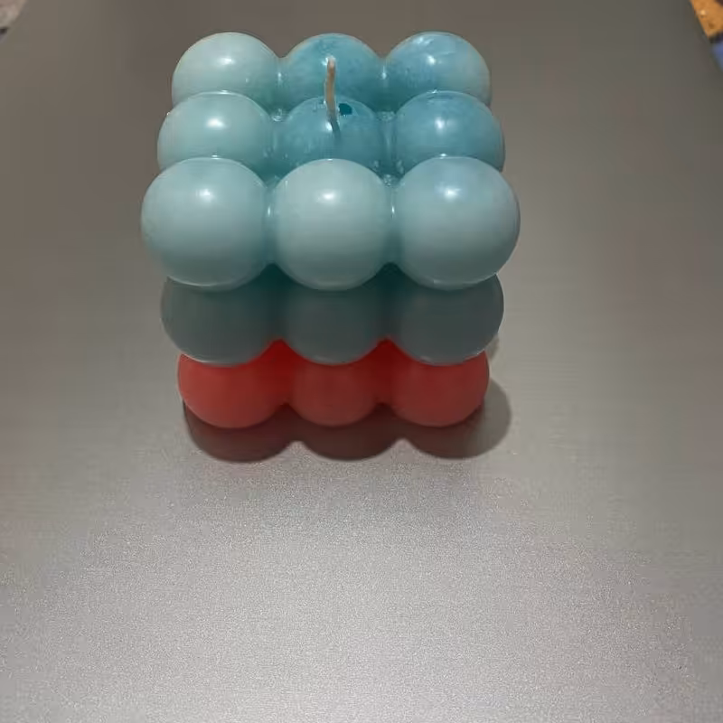 شمع مدل مکعب روبیک