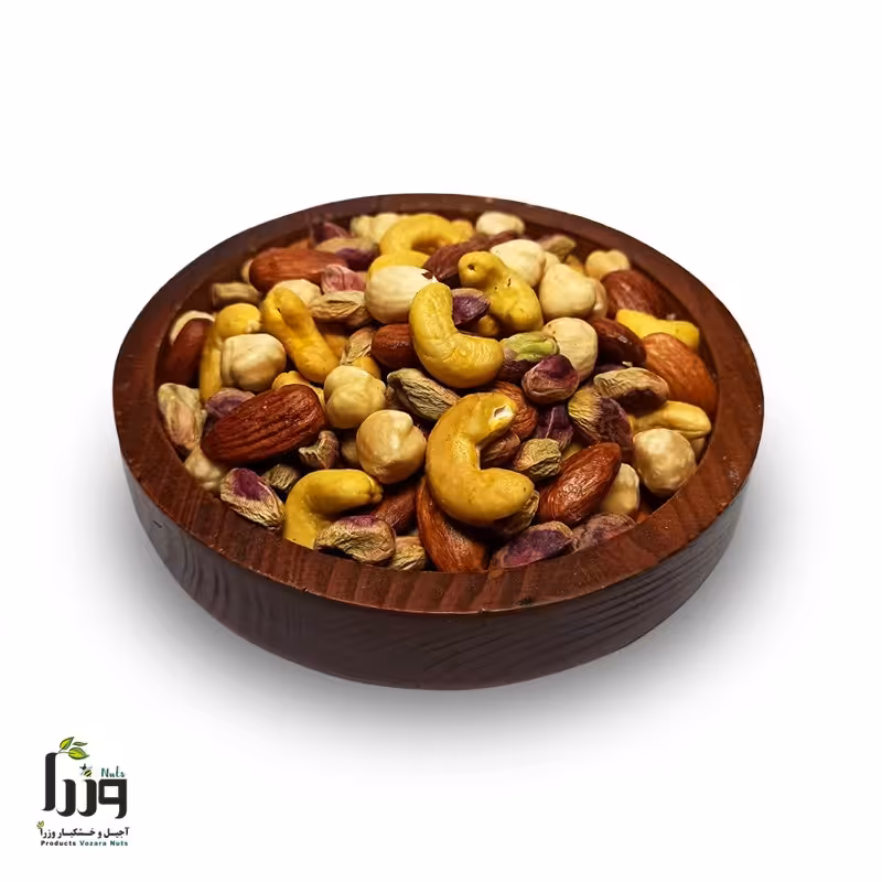 آجیل چهار مغز بوداده ممتاز  250 گرمی ترد و خشمزه از خشکبار وزرا