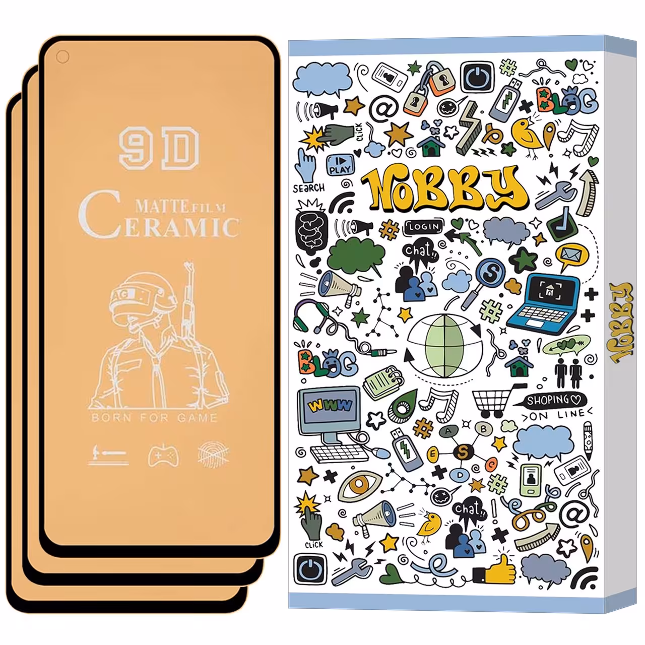 گلس سرامیکی مات مناسب برای گوشی موبایل شیائومی  Redmi Note 9 5G  پک 3 عددی