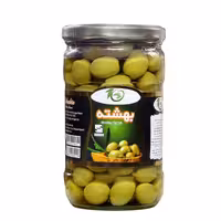 زیتون شور  سایز ریز 640 گرمی بهشته  فروش عمده 12 عددی 