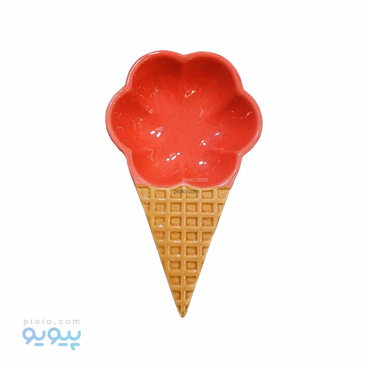 ست بستنی خوری سرامیکی طرح بستنی قیفی