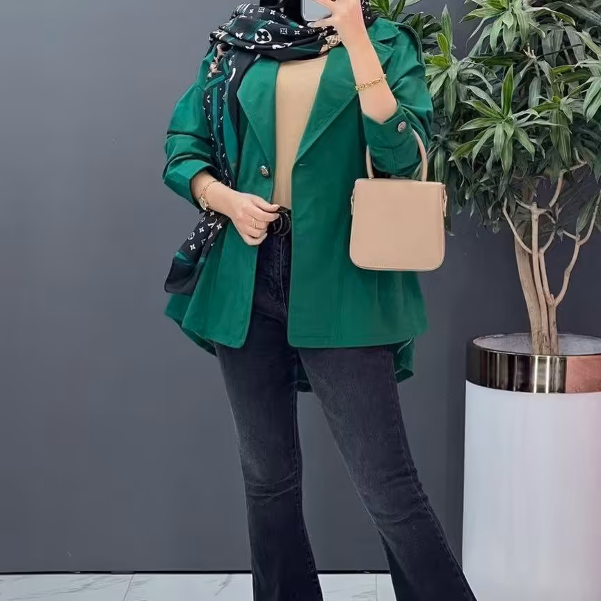 مانتو عروسکی پاییزه میکرو