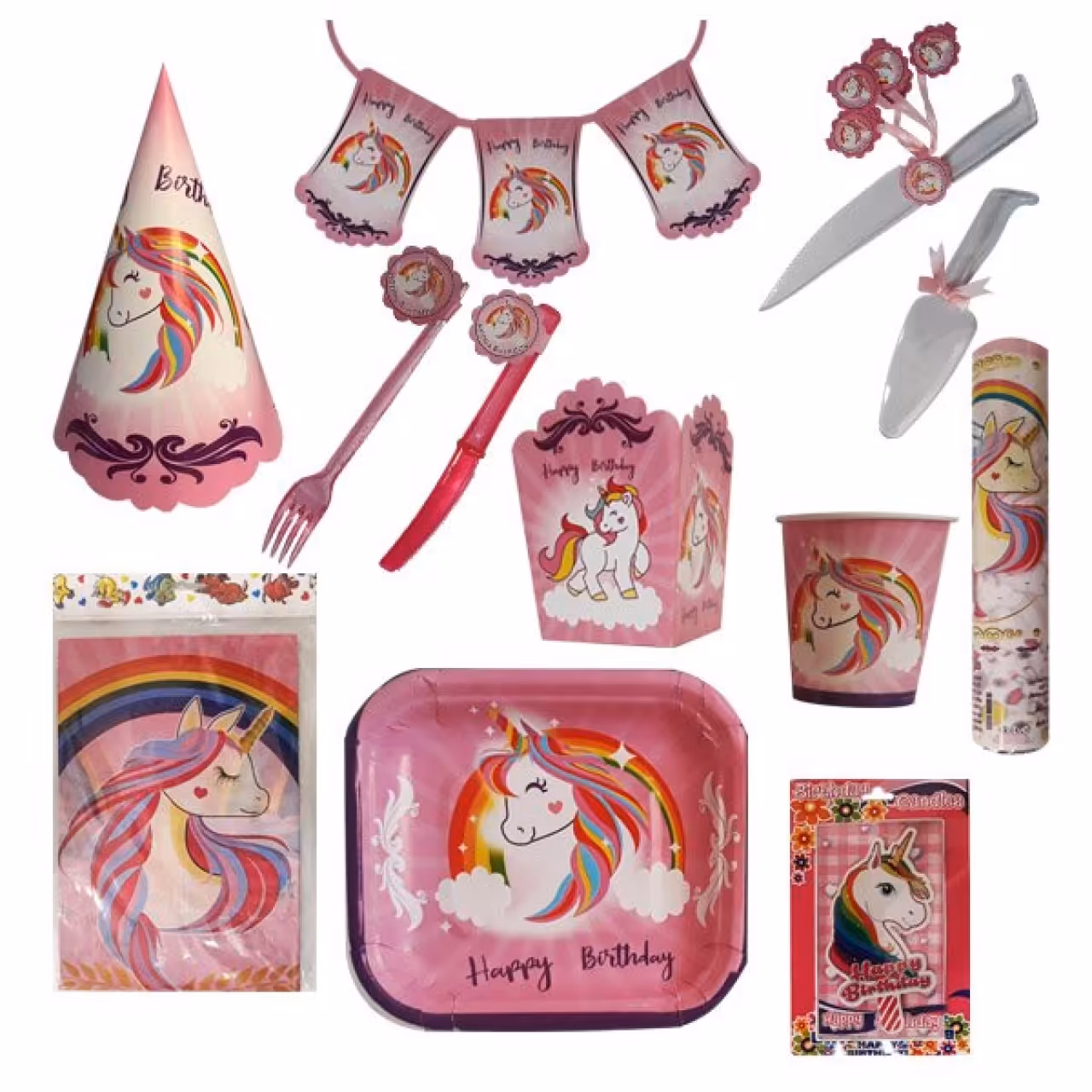 مجموعه 134 عددی تم تولد طرح اسب تک شاخ