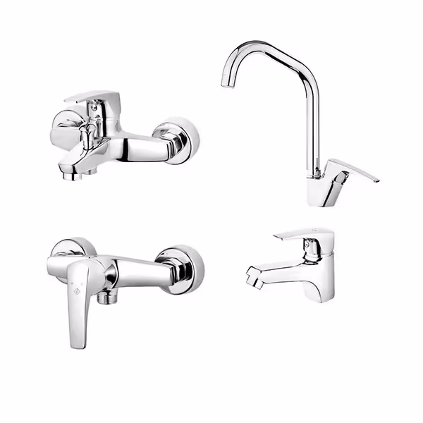 ست 4 تکه شیر آلات کاویان مدل درینا