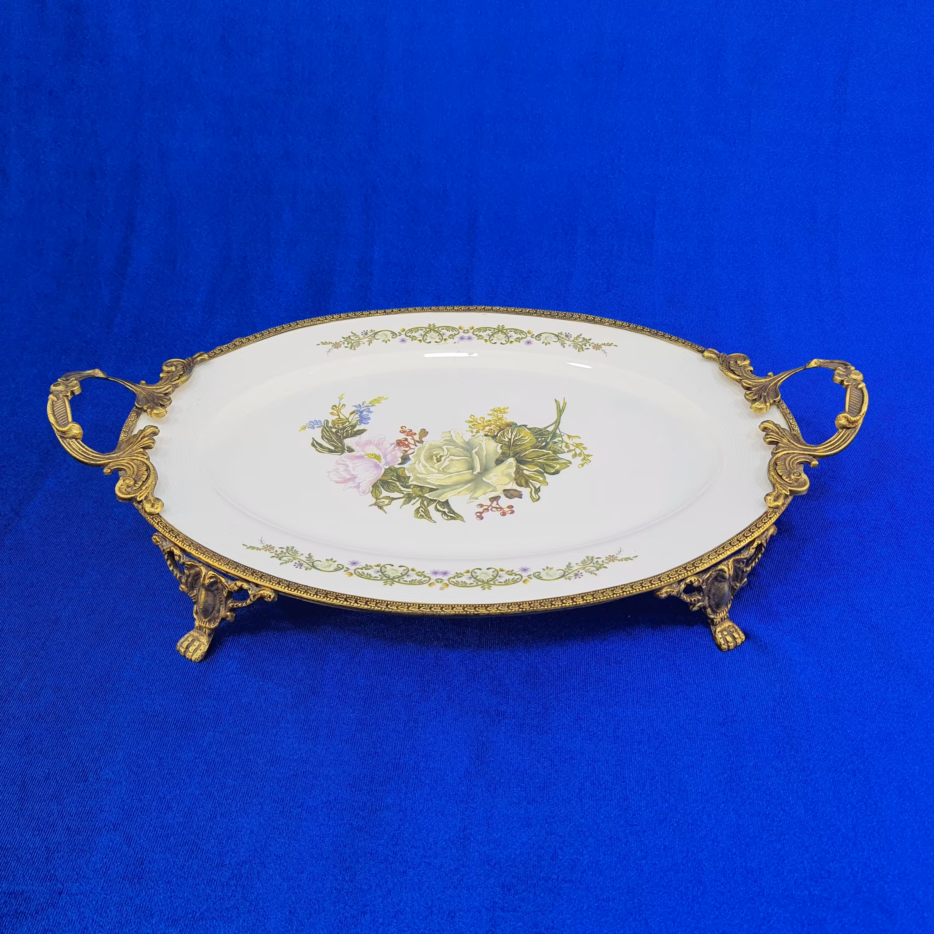 دیس چینی 39 سانت بیضی لمونژ کد 328A