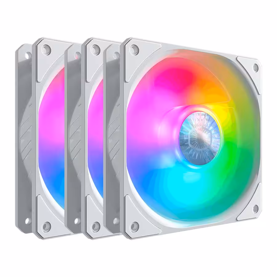 قیمت و خرید فن خنک کننده کیس کولرمستر مدل SICKLEFLOW 120 ARGB White Edition 3-IN-1 | یاس ارتباط