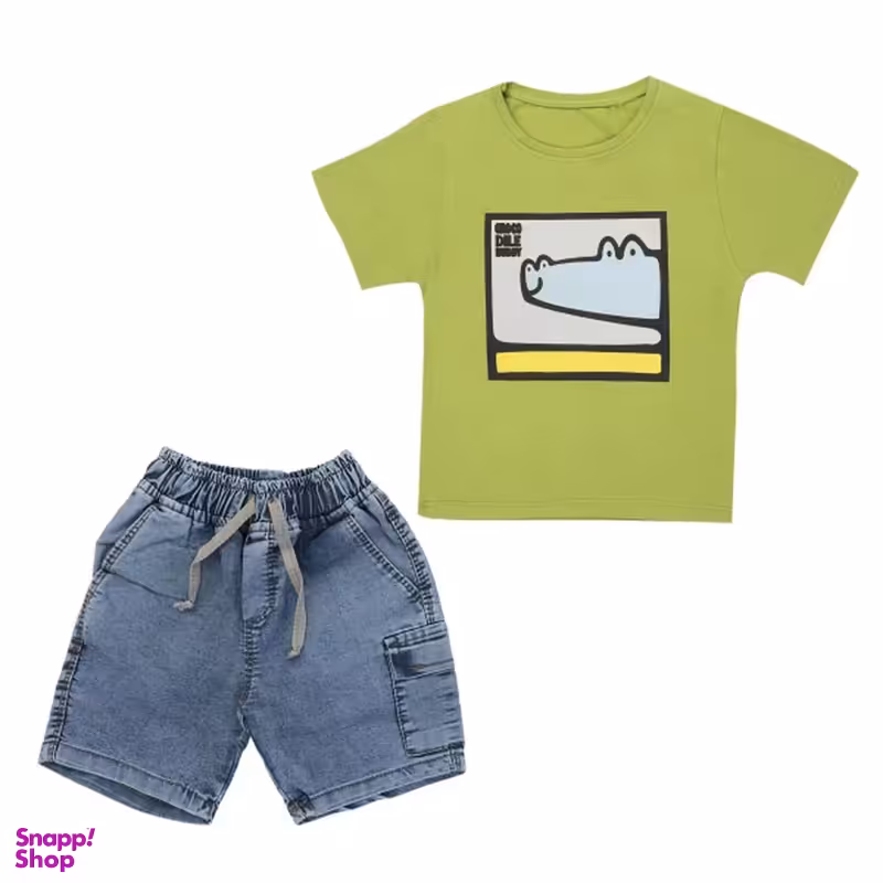 ست تیشرت و شلوارک پسرانه مدل MDSS-CG4766