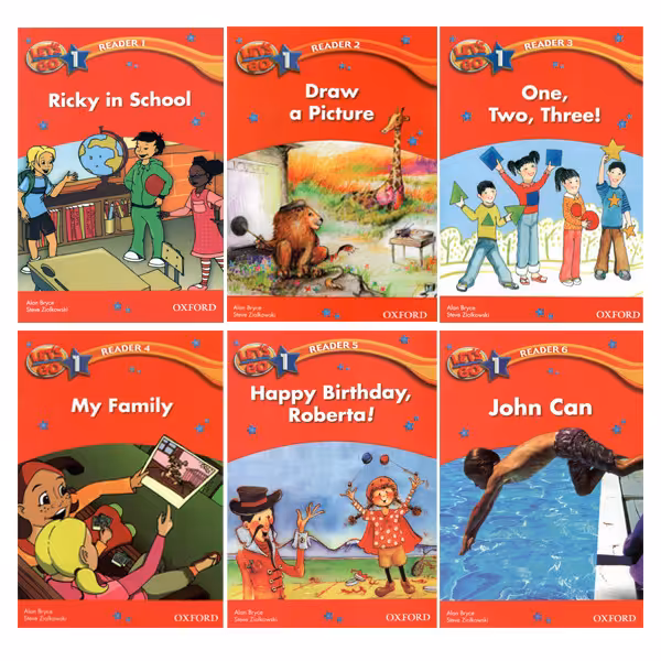 کتاب READERS LETS GO 1 اثر ALAN BRYCE and STEVE ZIOLKOWSKI انتشارات OXFORD شش جلدی