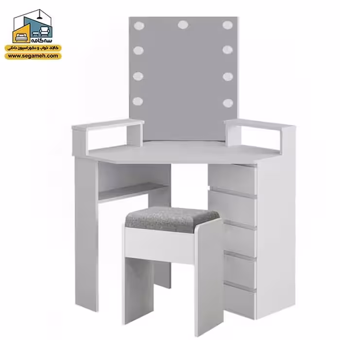 میز آرایش لامپ دار DMP245