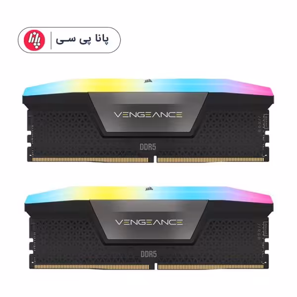 حافظه رم دسکتاپ کورسیر مدل CORSAIR Vengeance RGB 32GB DDR5 5200Mhz Dual