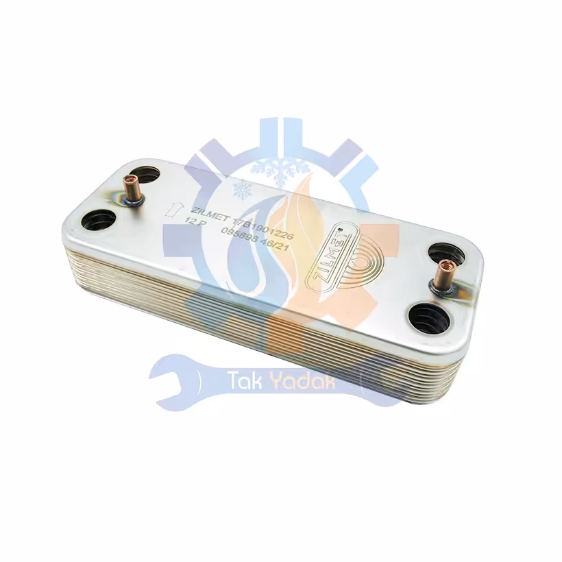 مبدل ثانویه 12 پلیت زیلمت - قطعات پکیج شوفاژ دیواری 