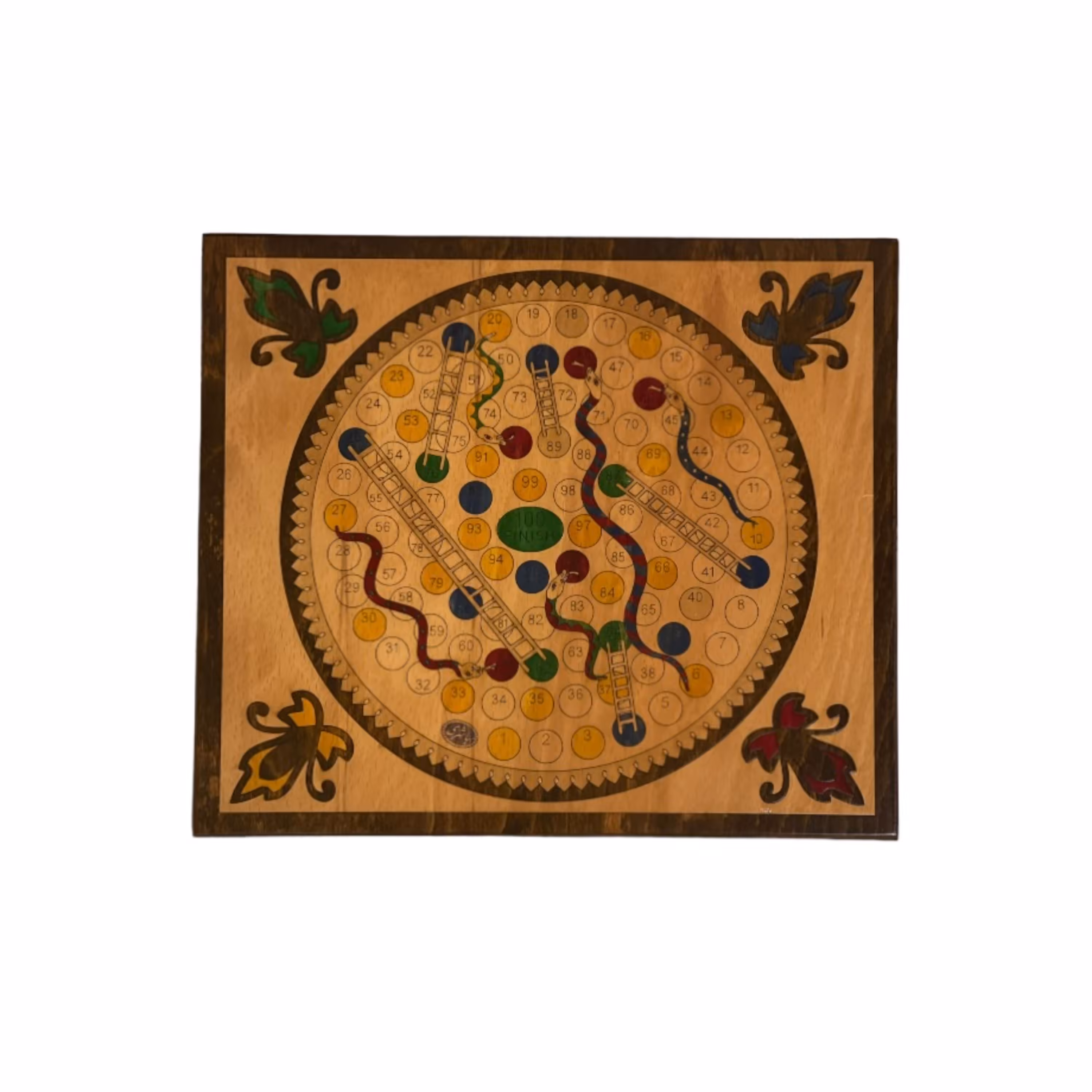 شطرنج و مار پله مدل چوبی کد 04