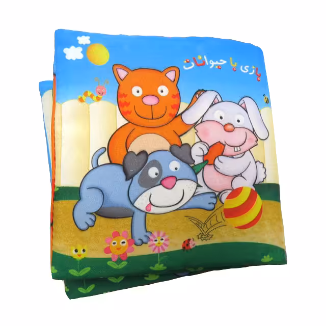 کتاب پارچه ای بازی با حیوانات