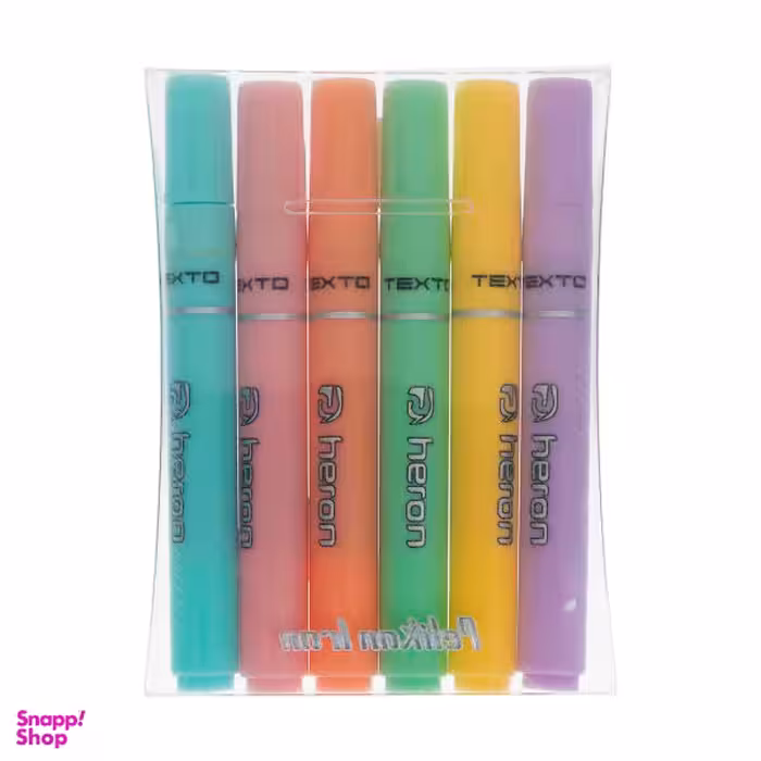 ماژیک علامت گذار پلیکان مدل Heron مجموعه 6 عددی