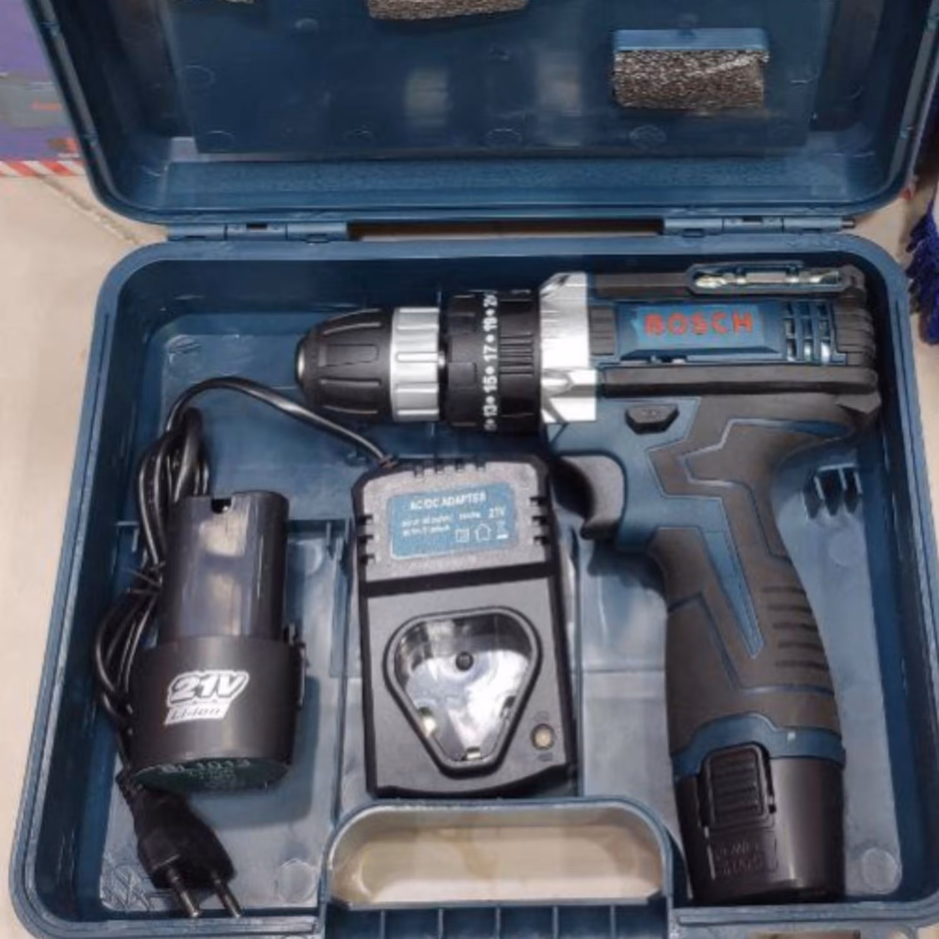 دریل شارژی بوش باطری 21 ولت لتیومی 