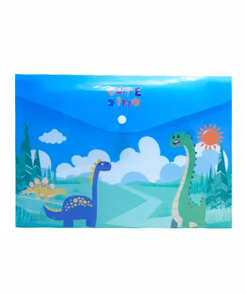 پوشه دکمه دار طلقی فانتزی سایز A4  (12عددی)