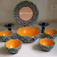 سفره هفت سین میناکاری لعاب برجسته