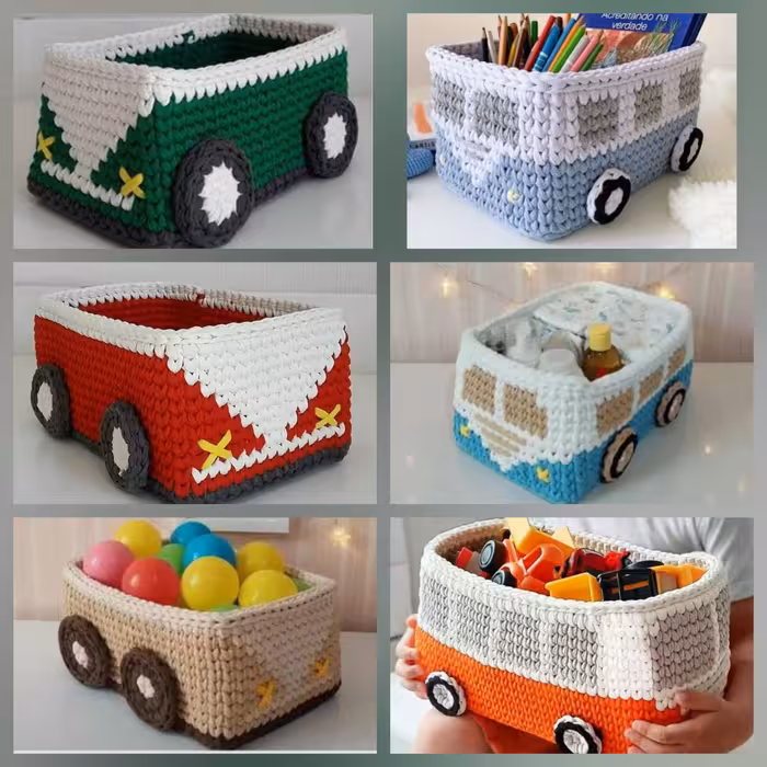 سبد های اتوبوسی پسرانه شیک و دوست داشتنی برای نظم دهی به وسایل 