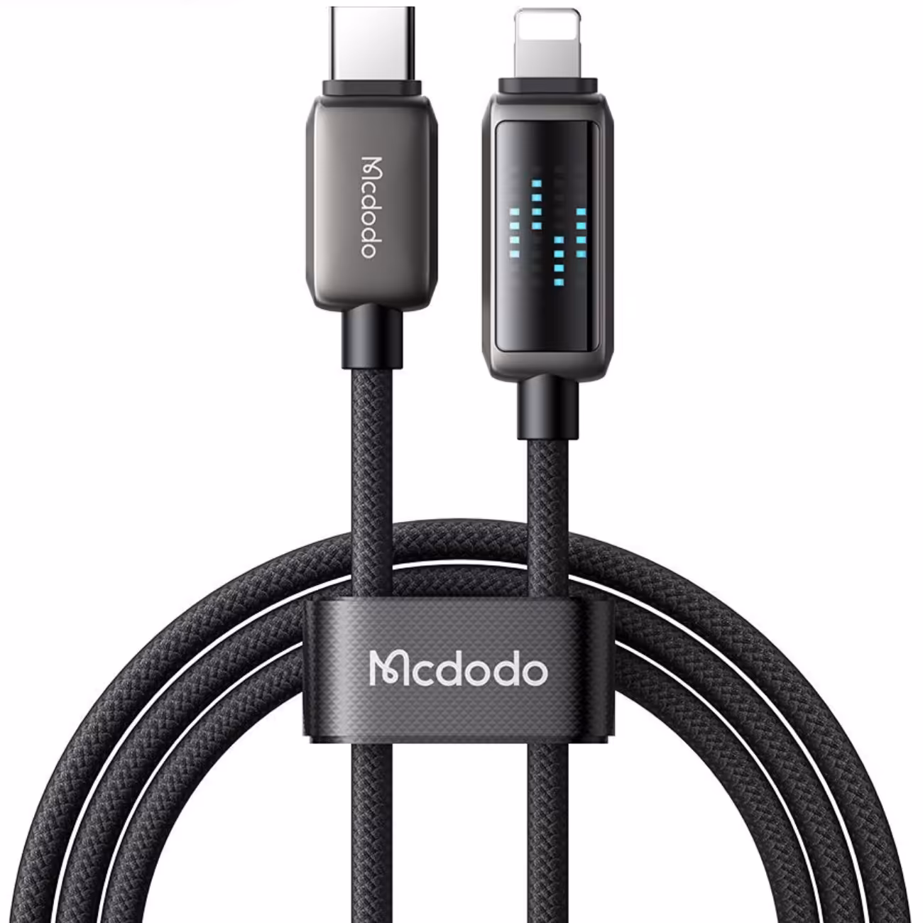 کابل شارژ سریع تایپ سی به لایتنینگ 36 وات 1.2 متری با قابلیت کارپلی و نمایشگر سرعت شارژ مک دودو CA-263