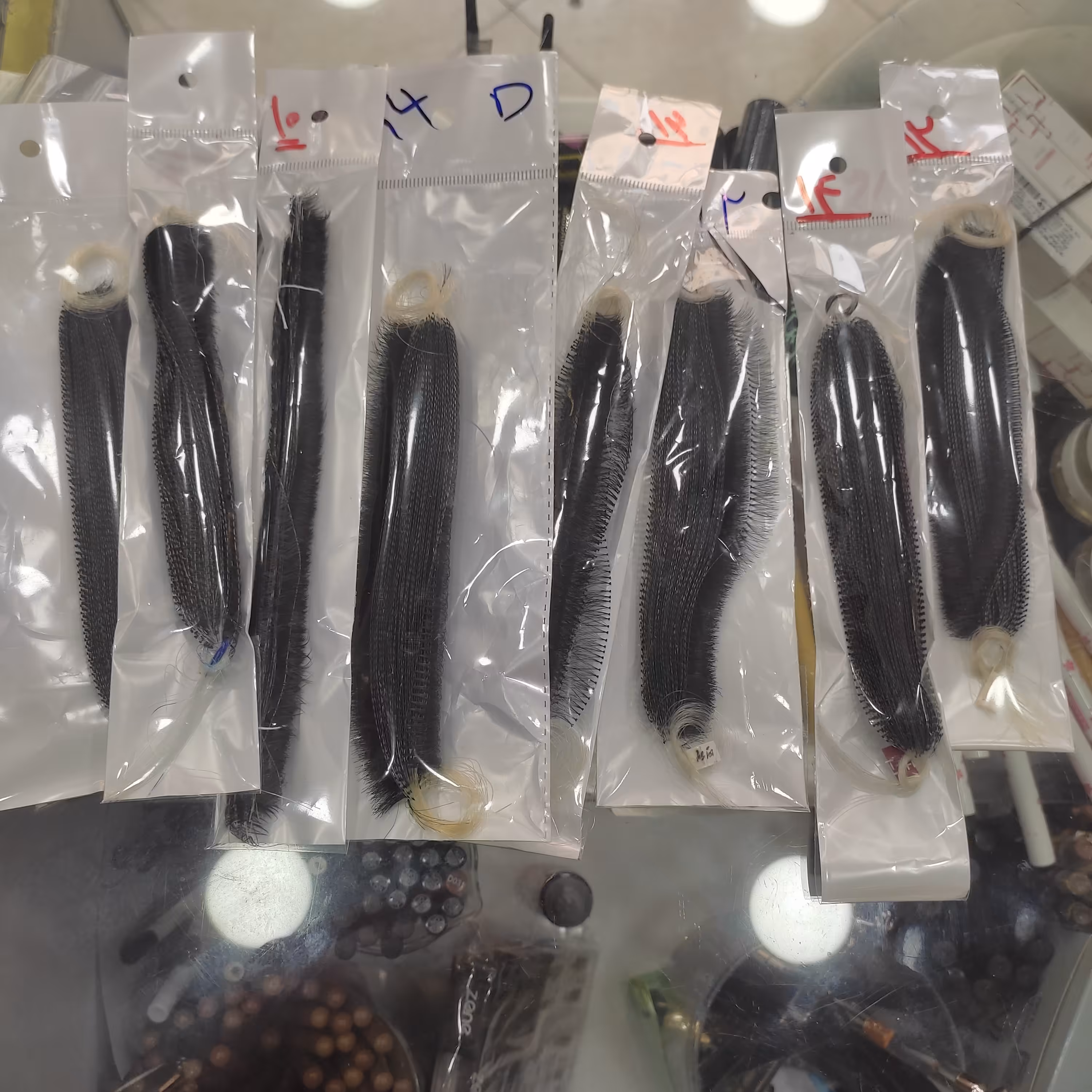 مژه ریسه ای بسته 50عددی  سایز دلخواه شما 