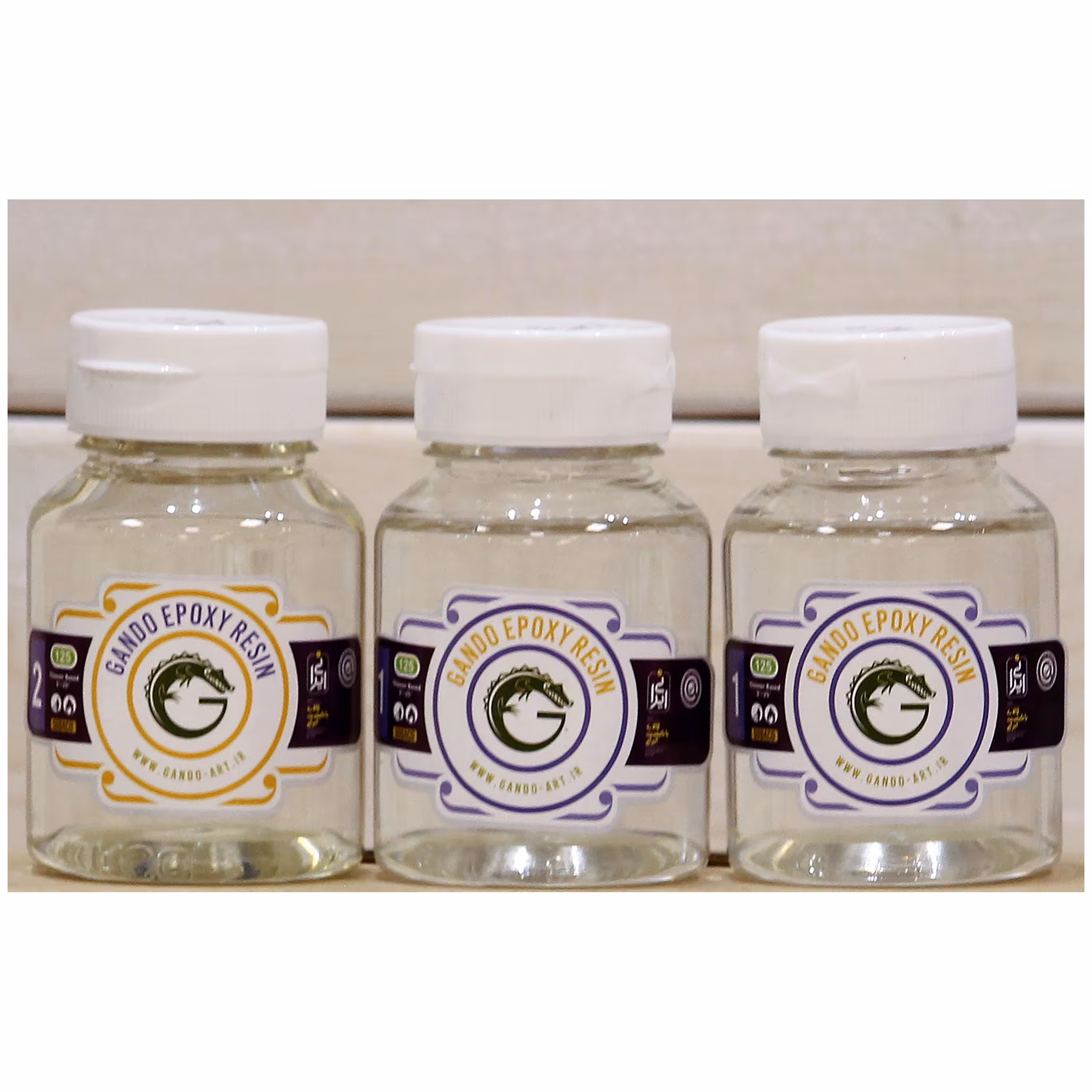 رزین اپوکسی نیمه غلیظ 375 میل گاندو کد 3914 سوداکو 