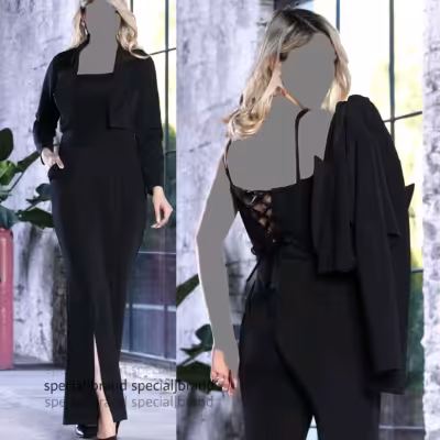 سرهمی زنانه کرپ غواصی مدل یلدا