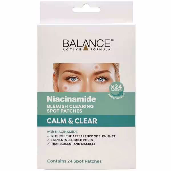 پچ ضد جوش بالانس BALANCE مدل نیاسینامید NIACINAMIDE تعداد 24 عدد | ضد جوش سریع
