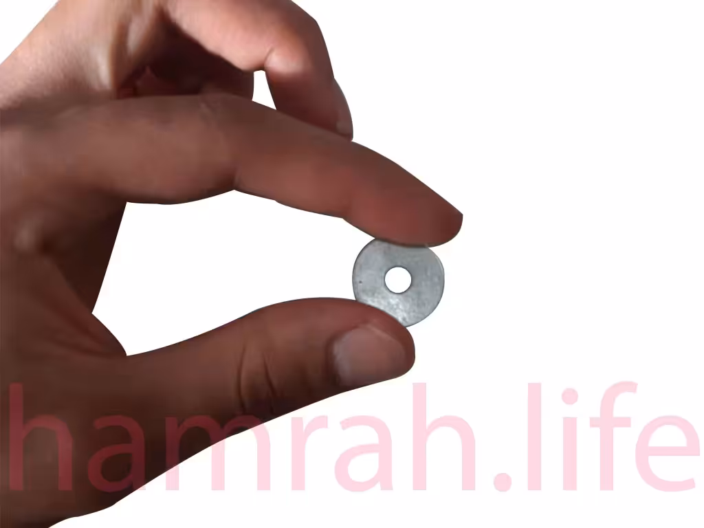 واشر تخت قطر داخل 4 میلیمتر قطر خارج 20 میلیمتر